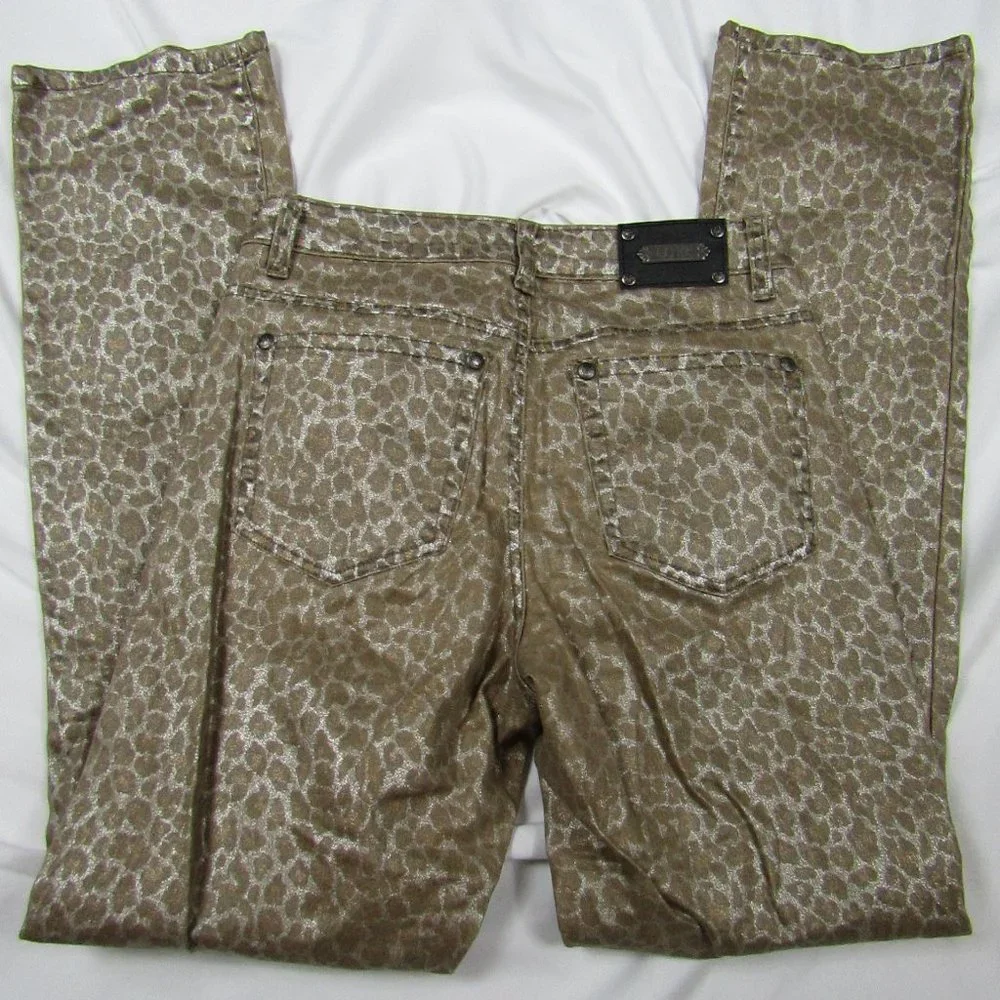 Woman's | Tru Luxe Jeans | Leopard Print | Straight Leg | Size 26 - Picture 3 of 7
